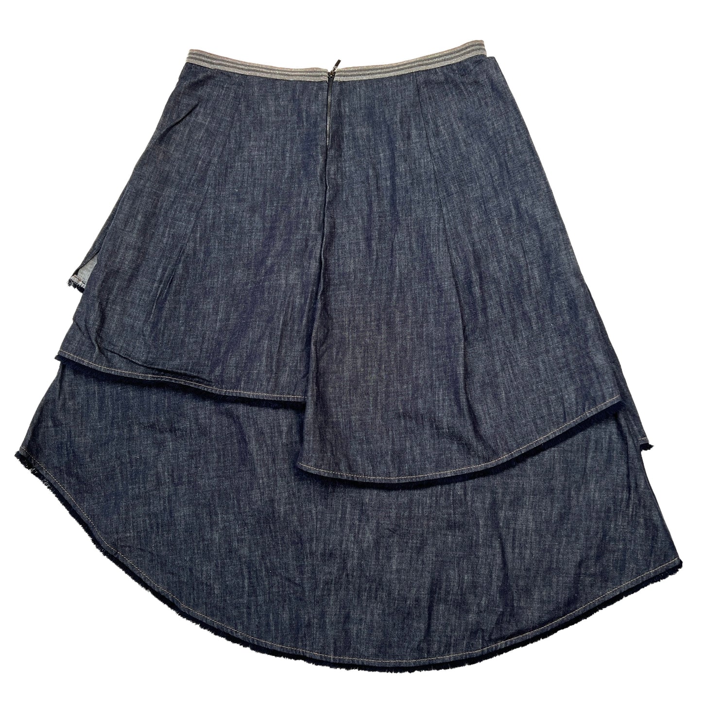 Denim Asymmetrical kirt - L