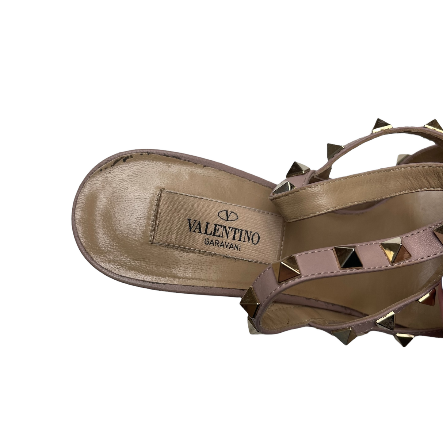 Nude Patent Leather Heels - 8