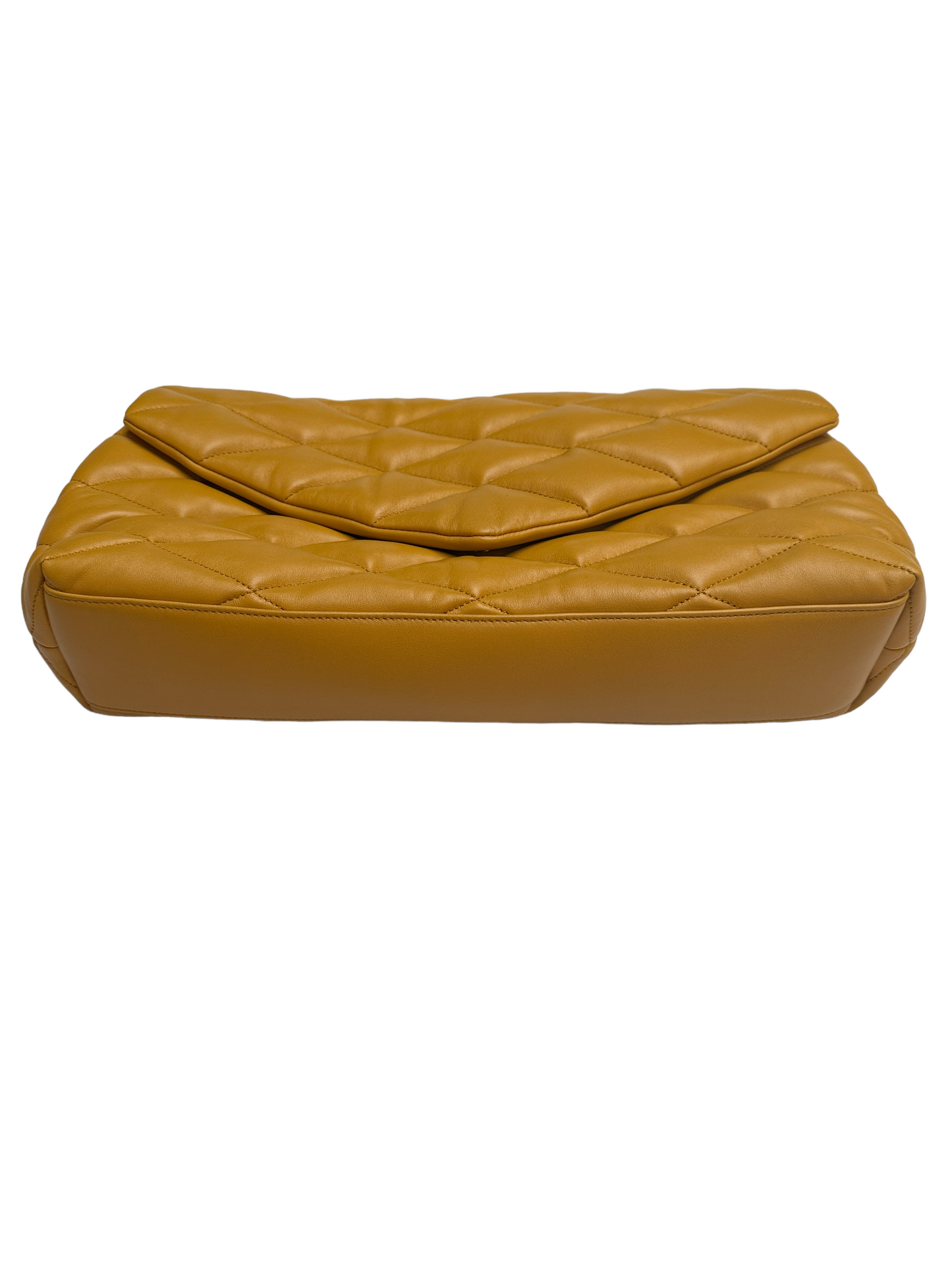 Sade Yellow Puffer Clutch