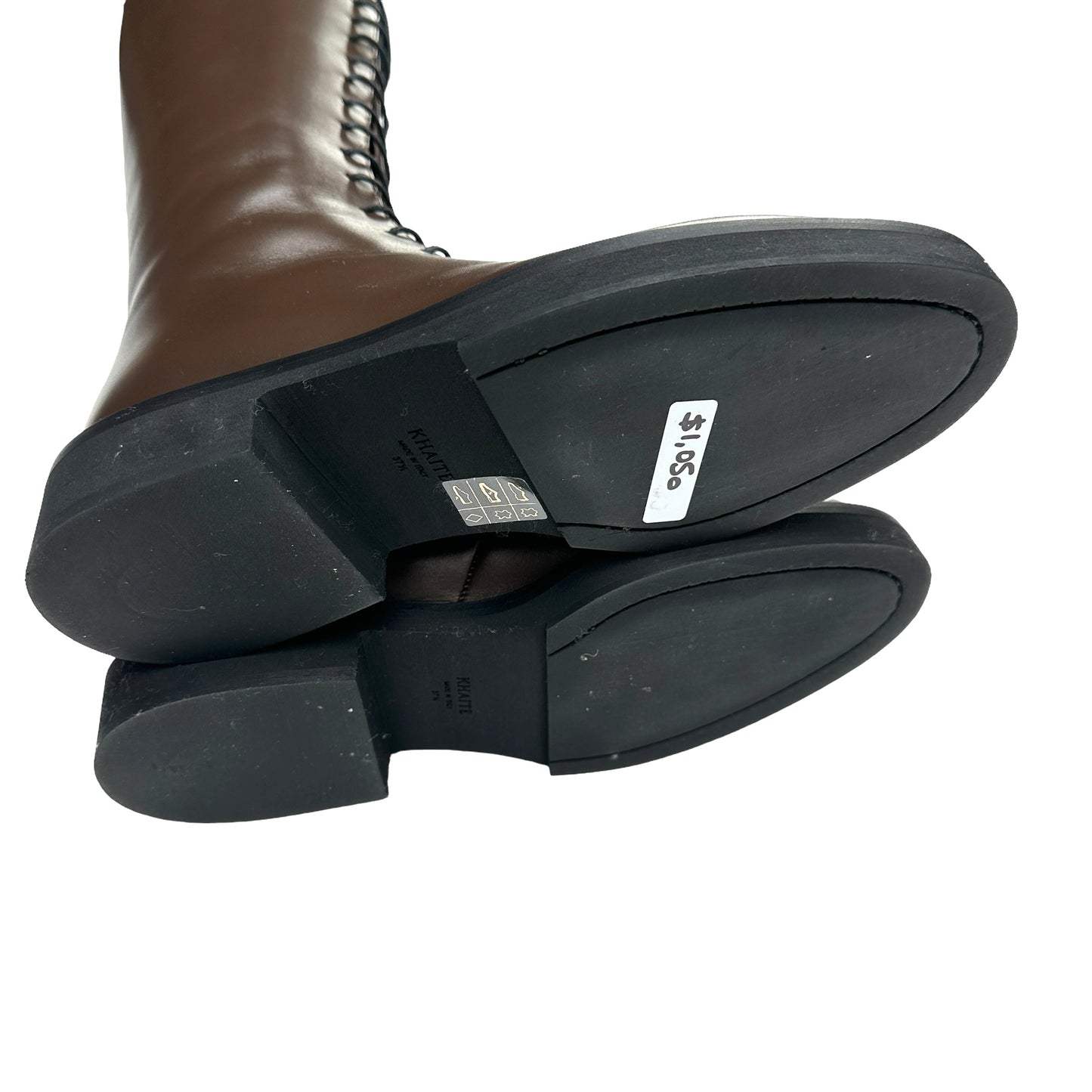 Tall Brown Lace Up Boots - 7.5