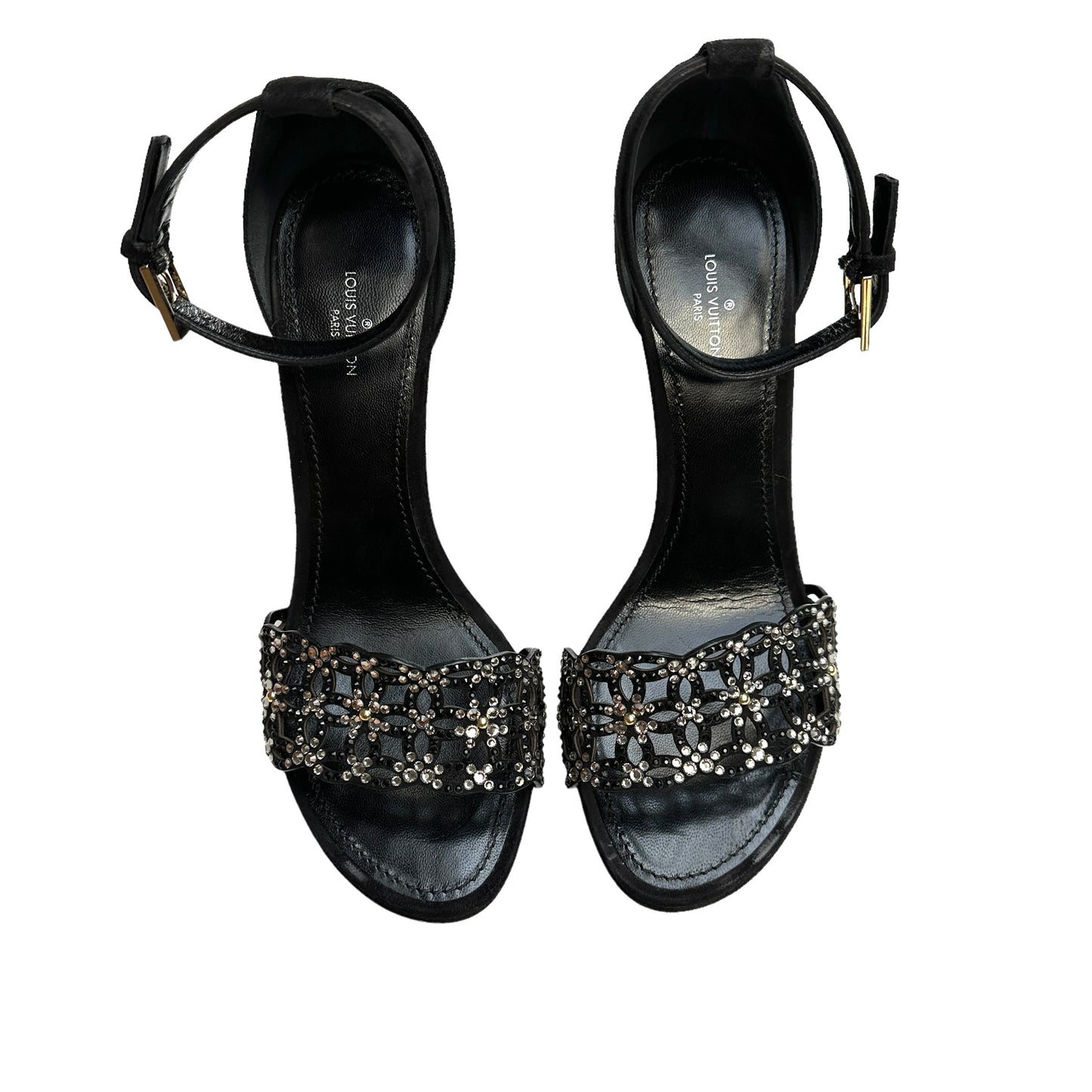 Black Heels w/Crystals - 9