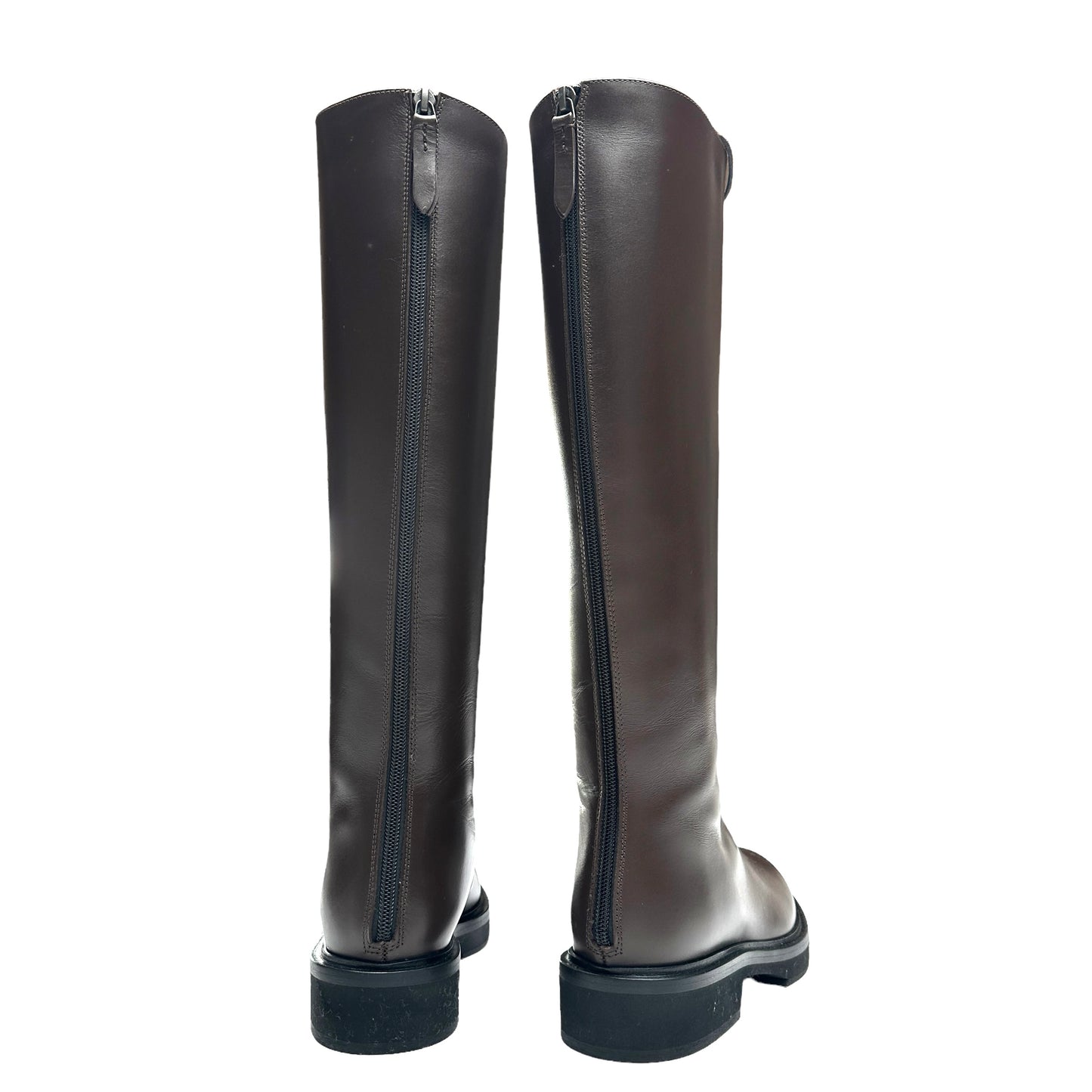 Tall Brown Lace Up Boots - 7.5