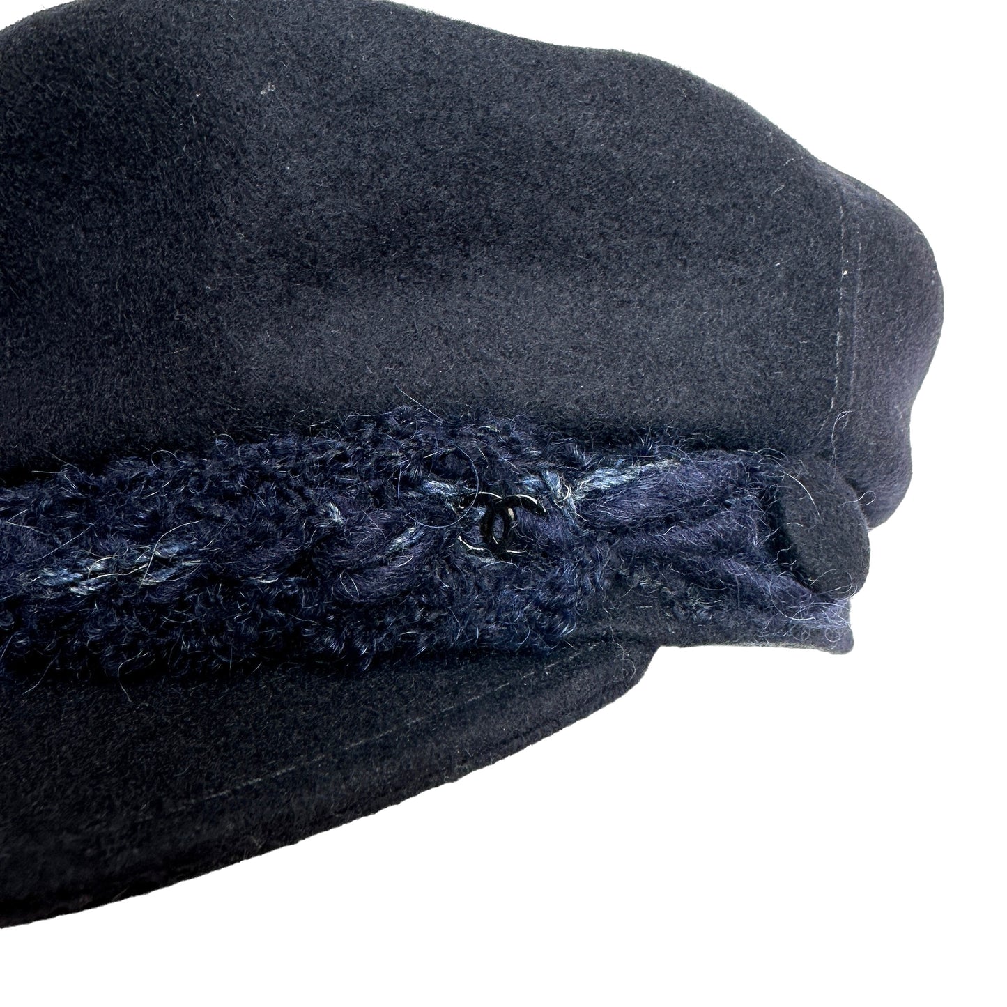 Navy Newsboy Hat - M