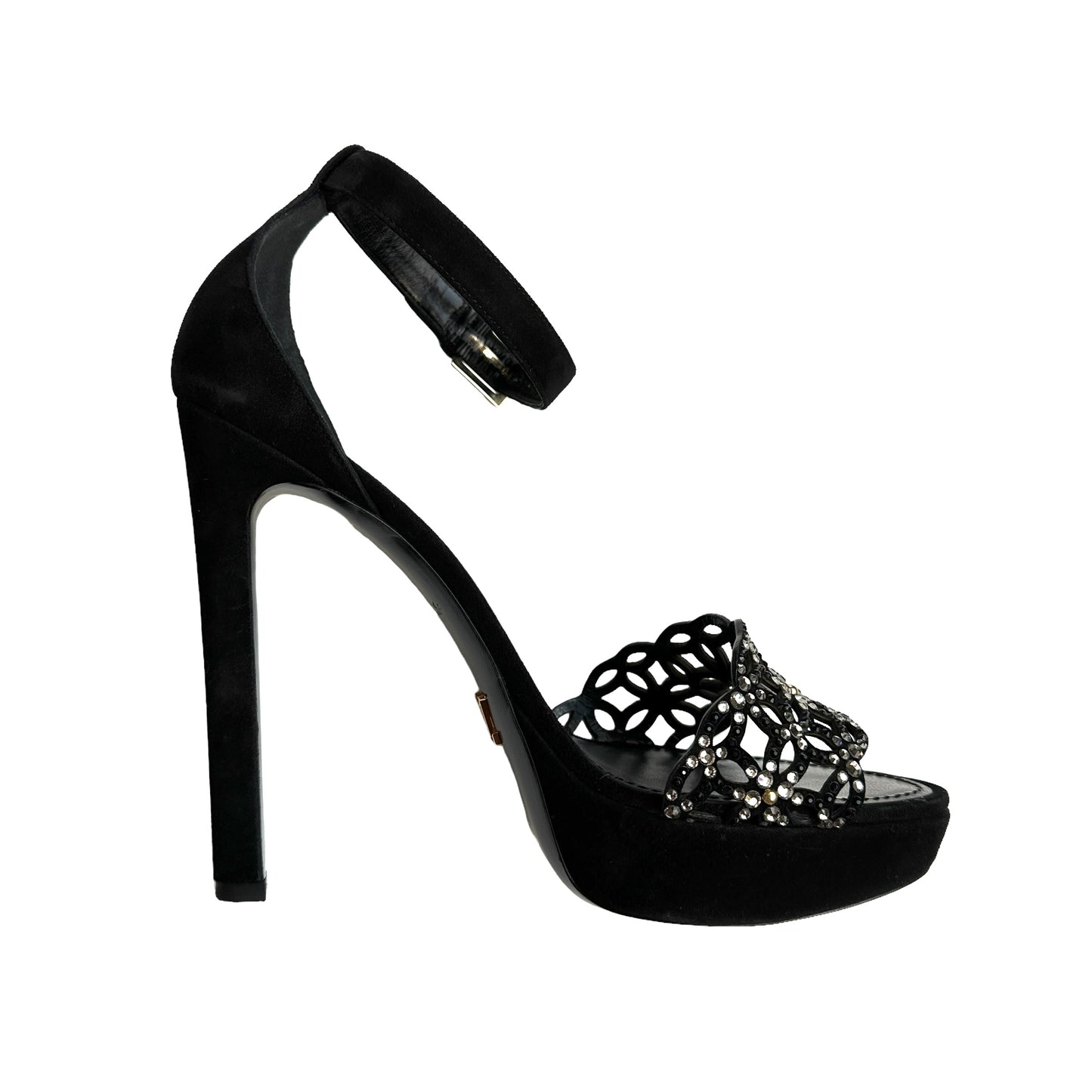 Black Heels w/Crystals - 9