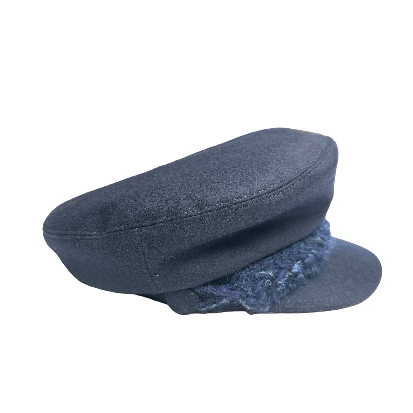 Navy Newsboy Hat - M