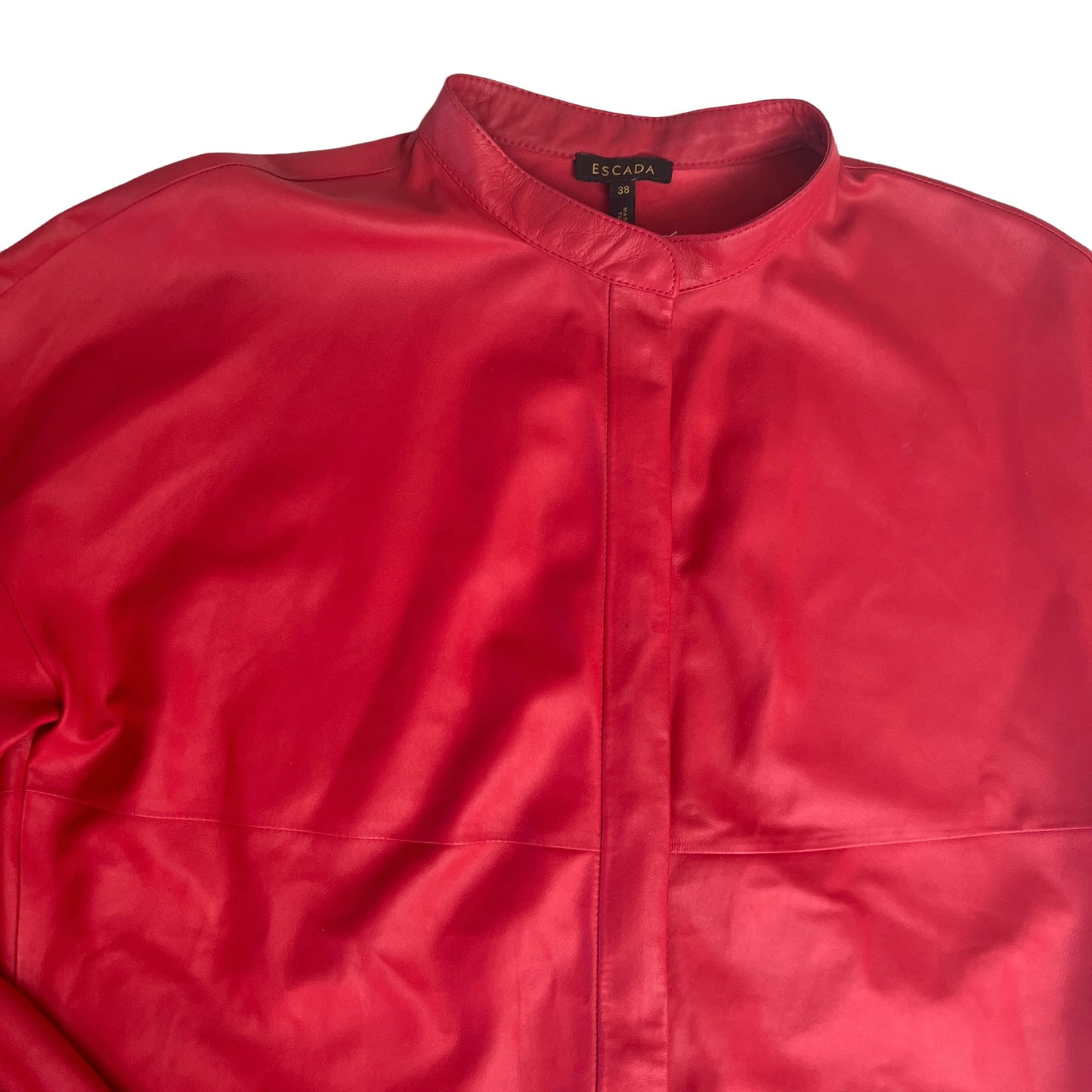 Red Leather Shirt - M