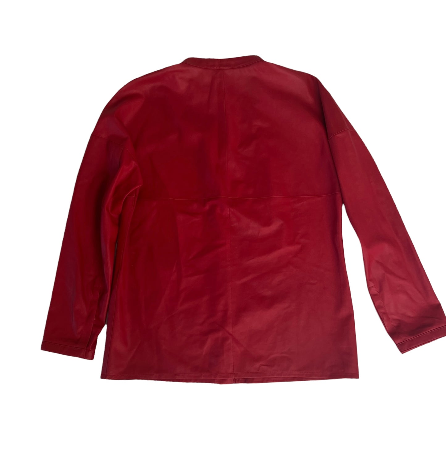 Red Leather Shirt - M