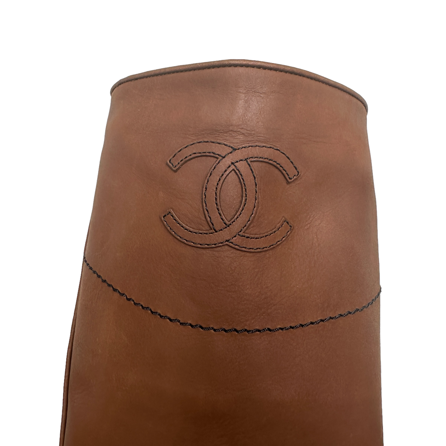 Brown Tall Nubuck Boots - 7.5