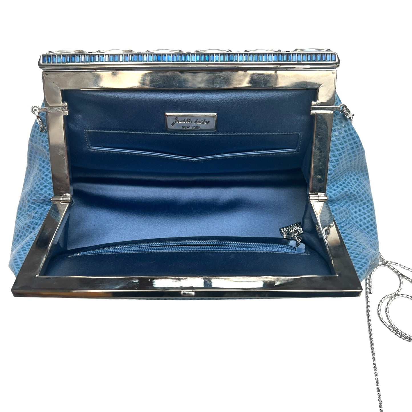 Blue Lezard Clutch w/Crystals