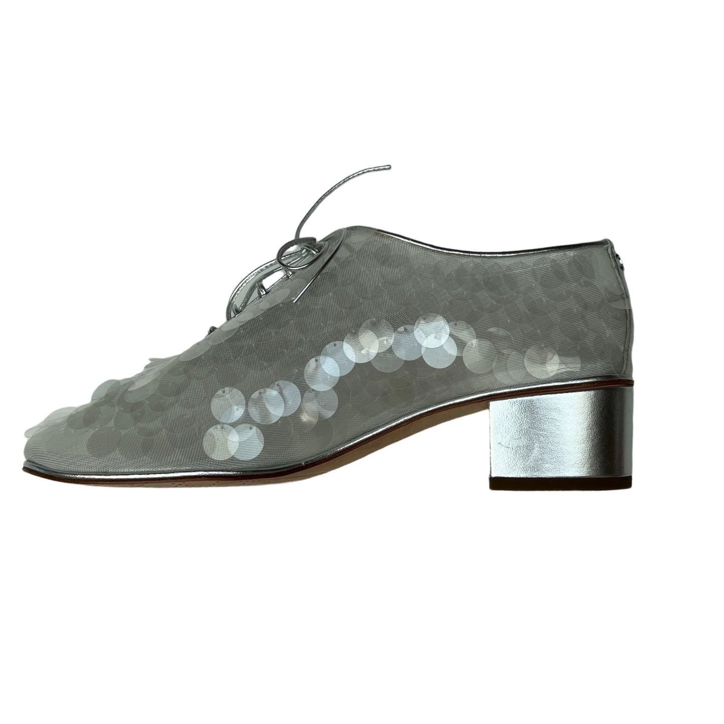 Sequins Lace-up Shoes - 9