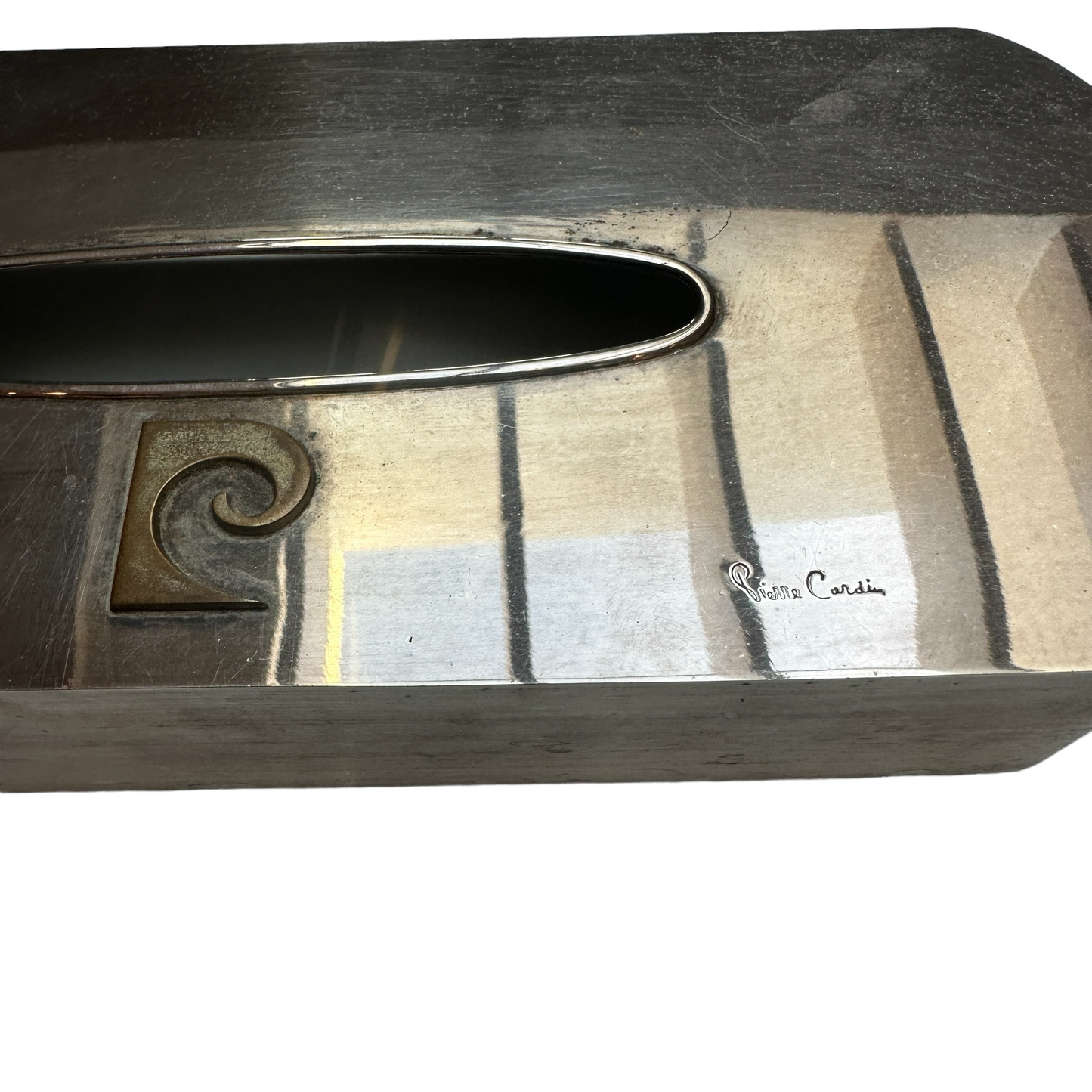 Vintage Silver Tissue Box