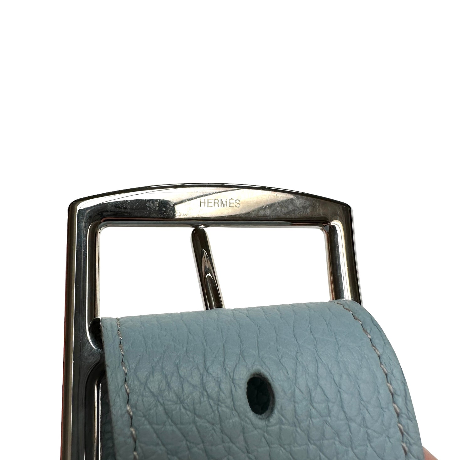 Etrivière Blue Clemence Leather Belt