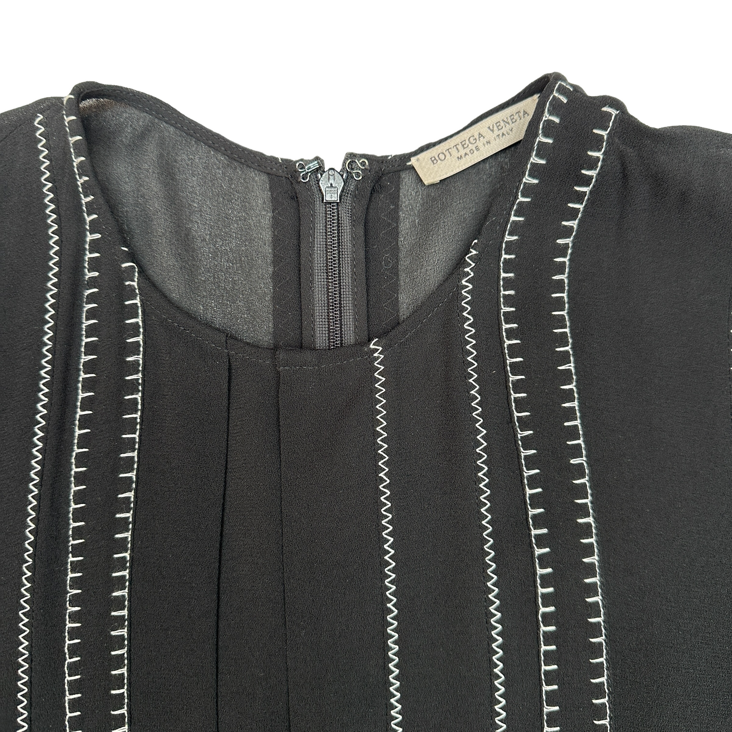 Black Dress w/White Stitchings - M