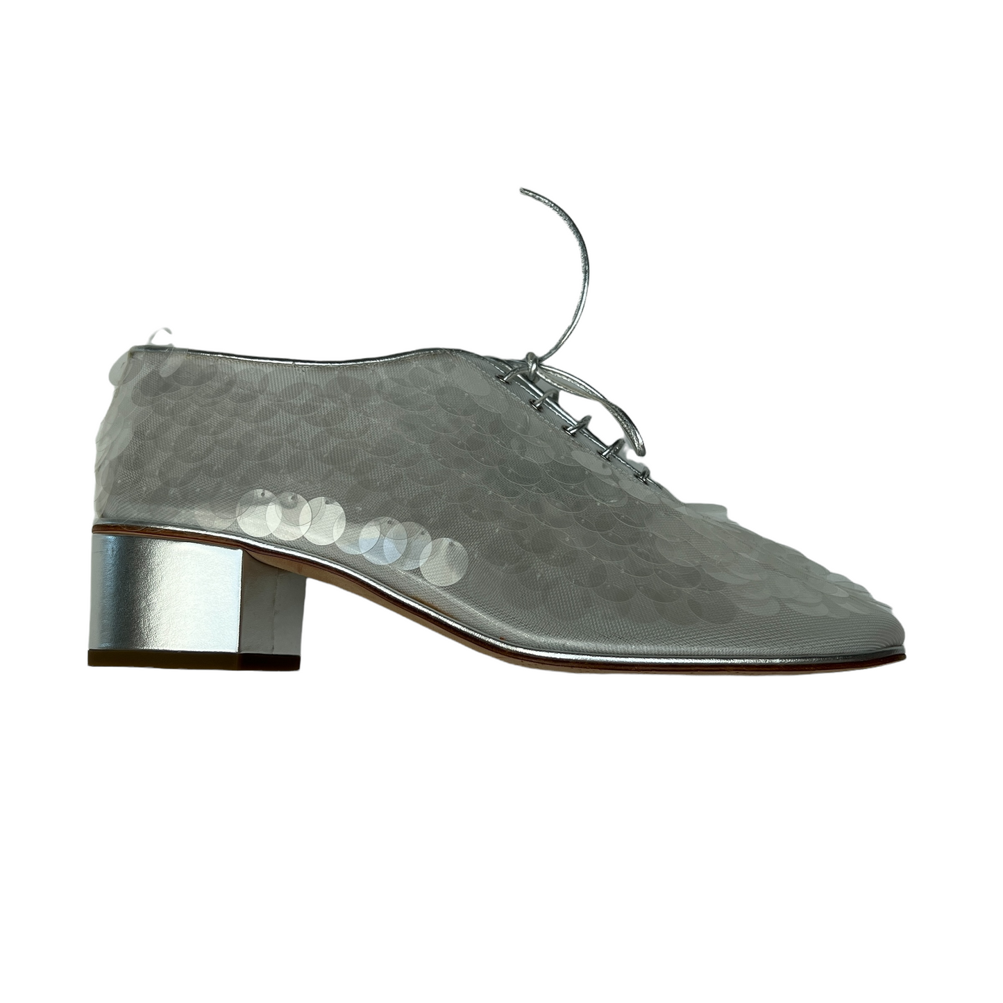 Sequins Lace-up Shoes - 9