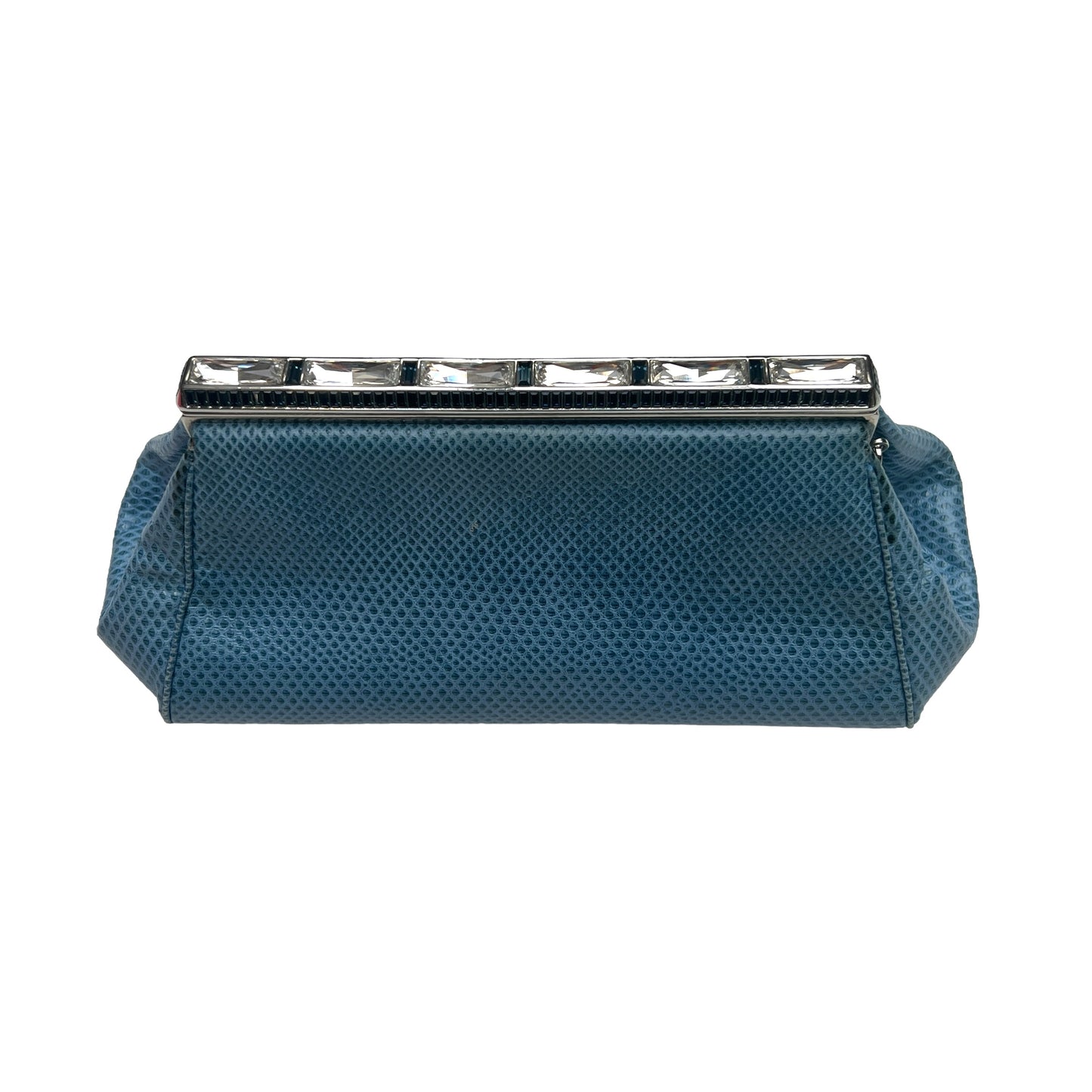 Blue Lezard Clutch w/Crystals