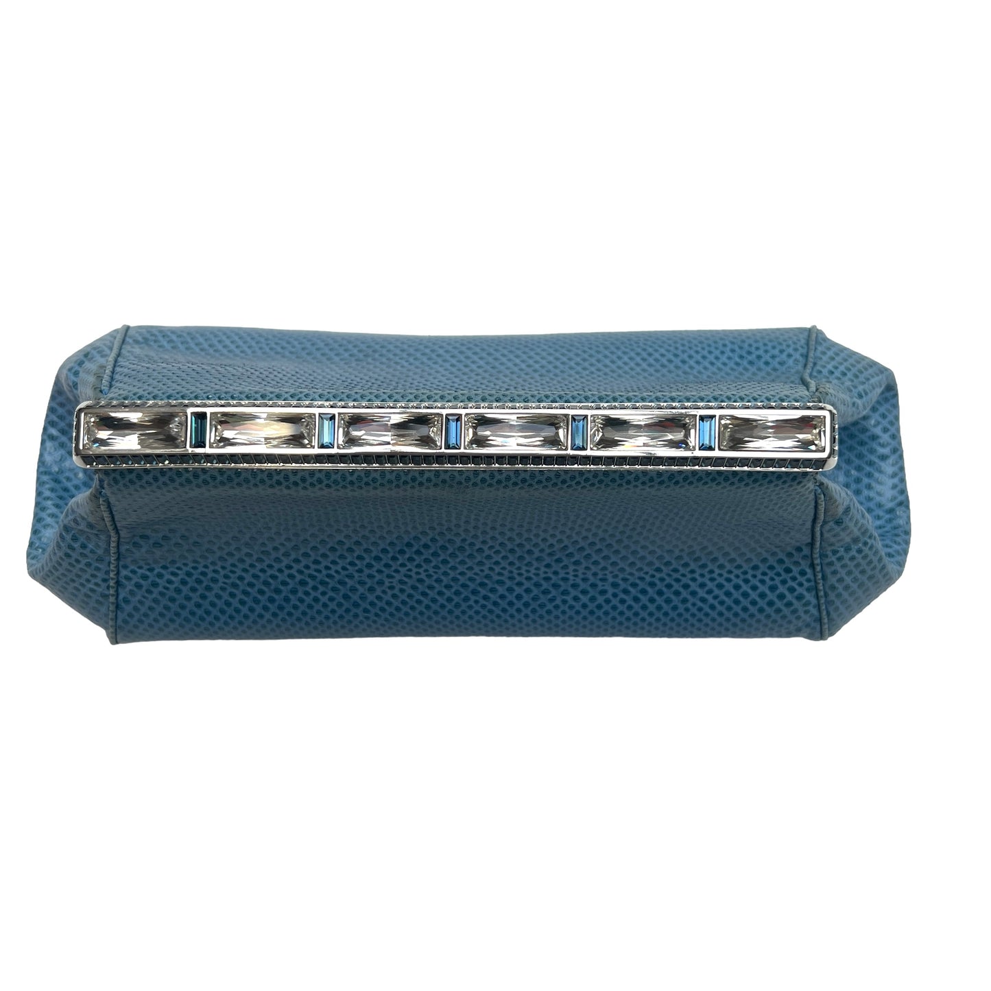 Blue Lezard Clutch w/Crystals