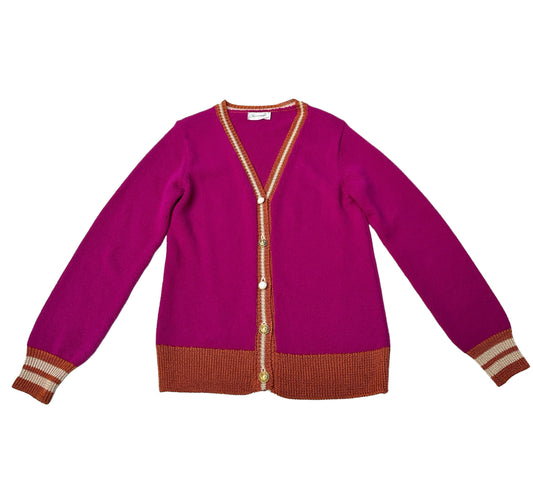 Pink Baby Alpaca Cardigan - S/M