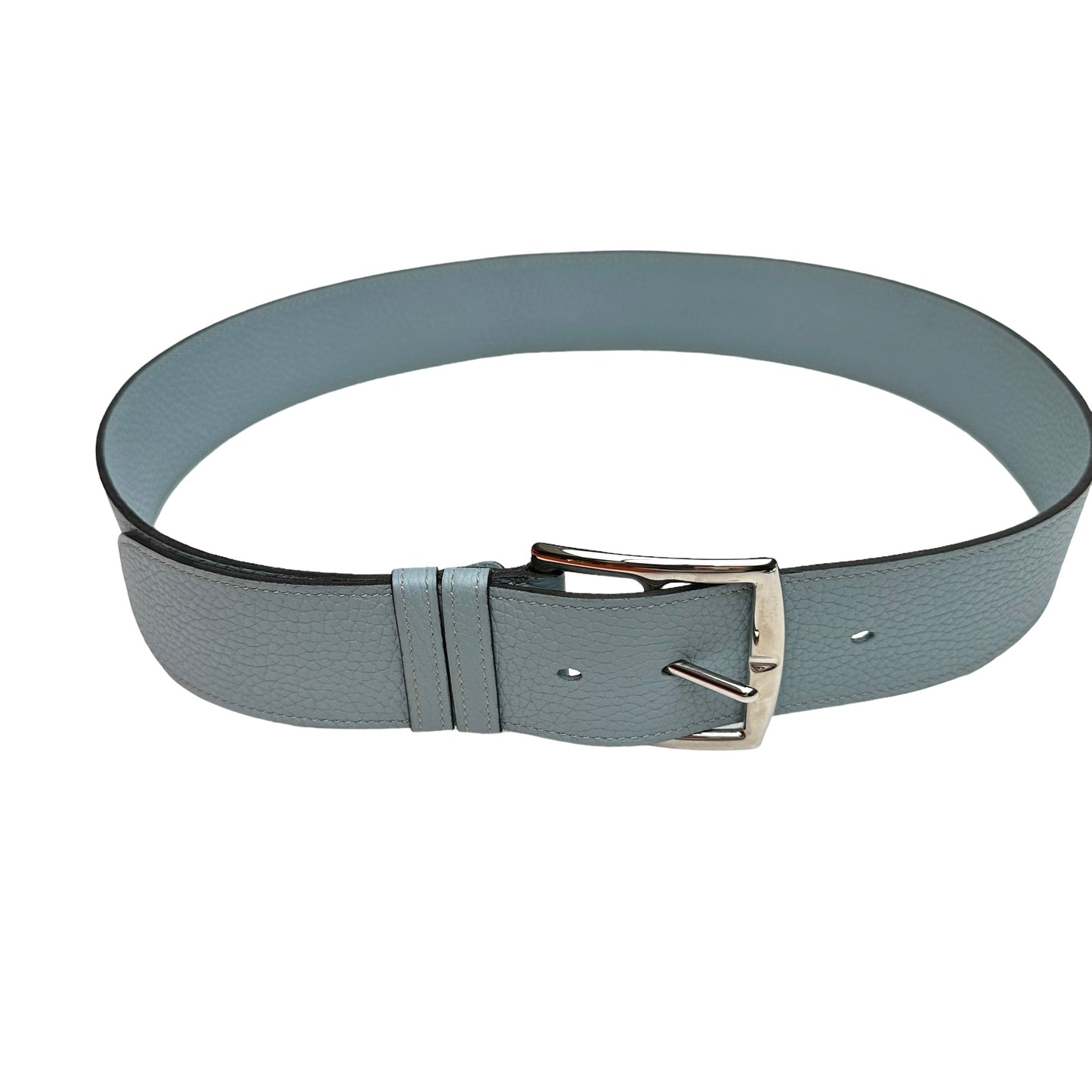 Etrivière Blue Clemence Leather Belt