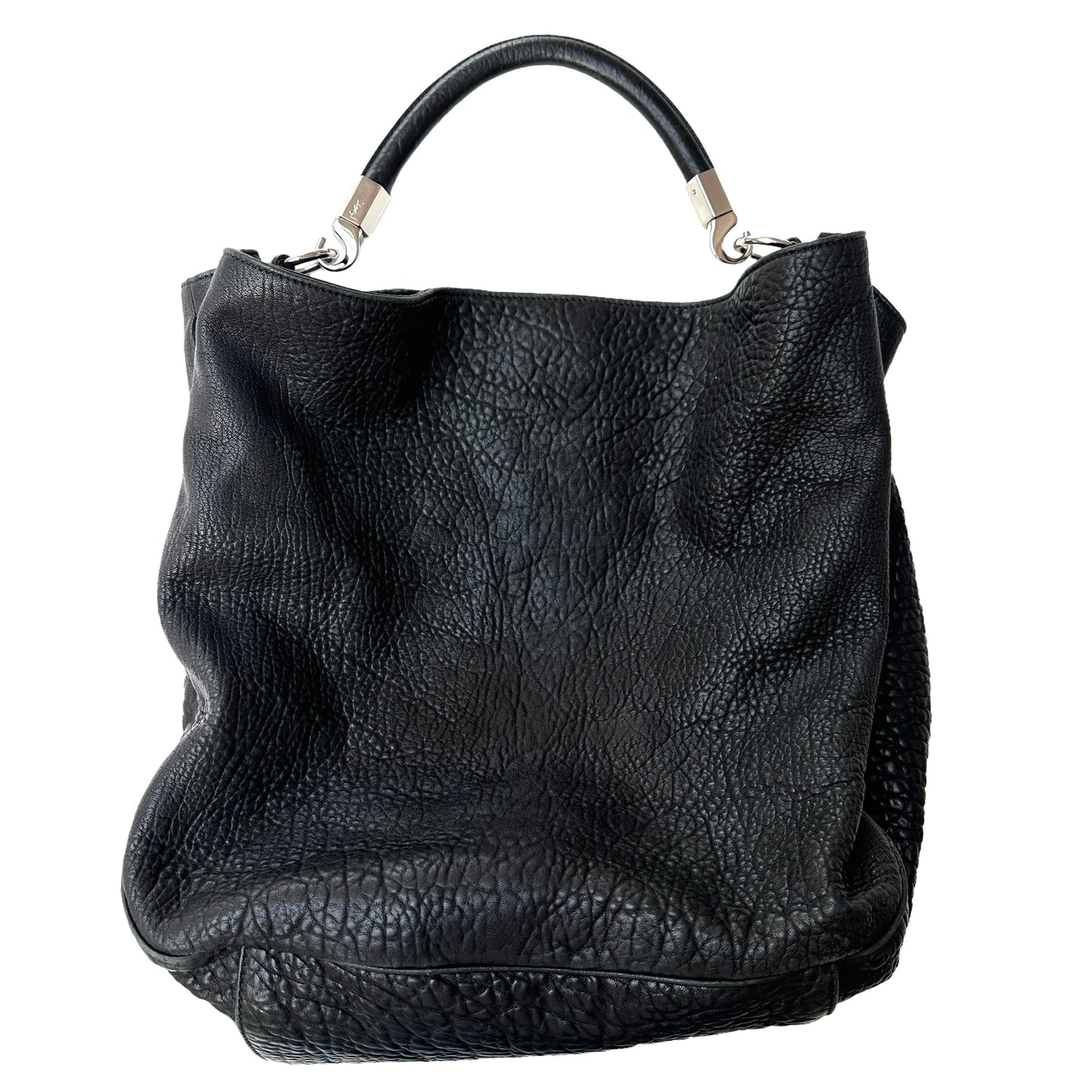 Black Leather Hobo Bag