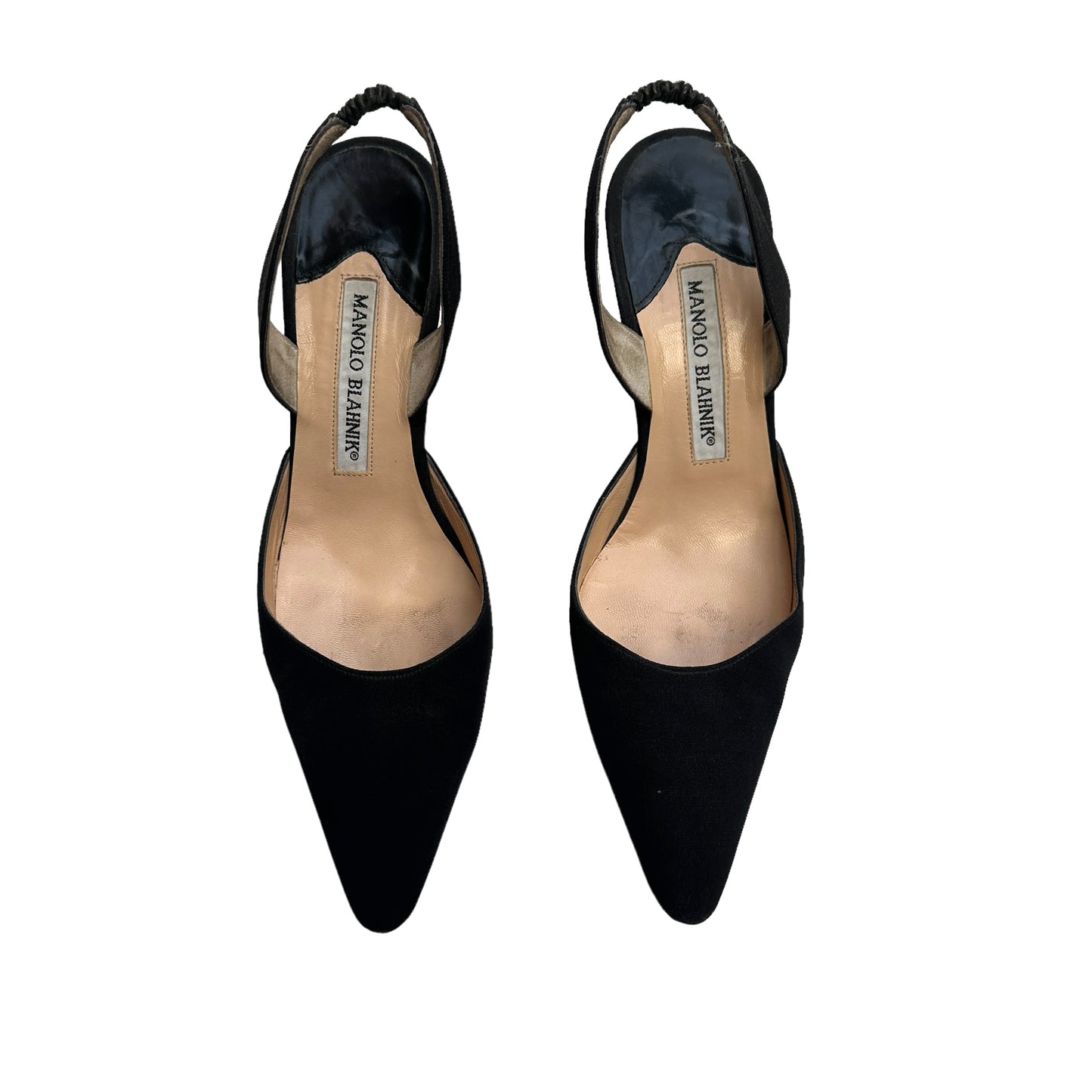 Black Slingback Heels - 5