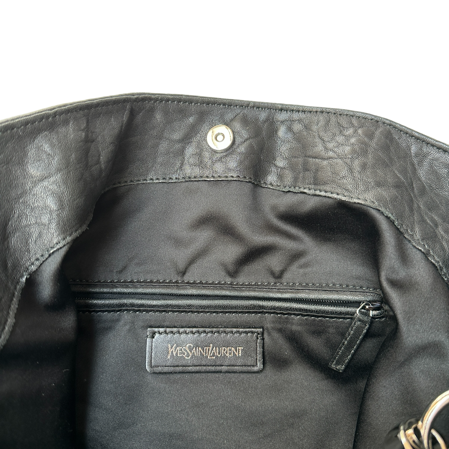 Black Leather Hobo Bag