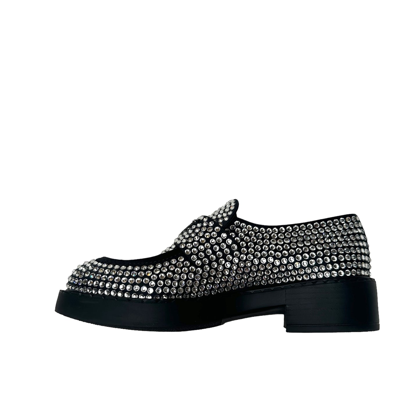 Crystal Embellished Loafers - 7.5