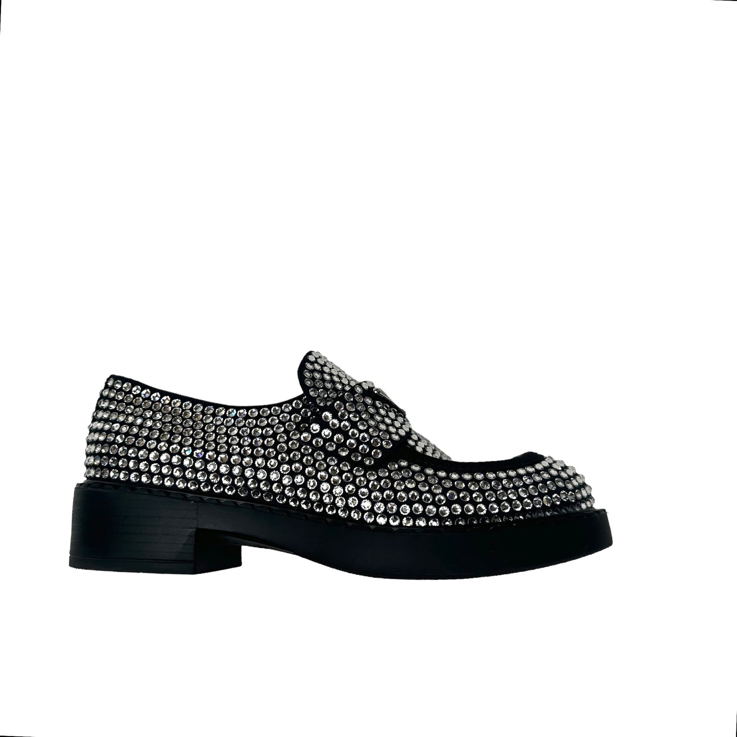 Crystal Embellished Loafers - 7.5
