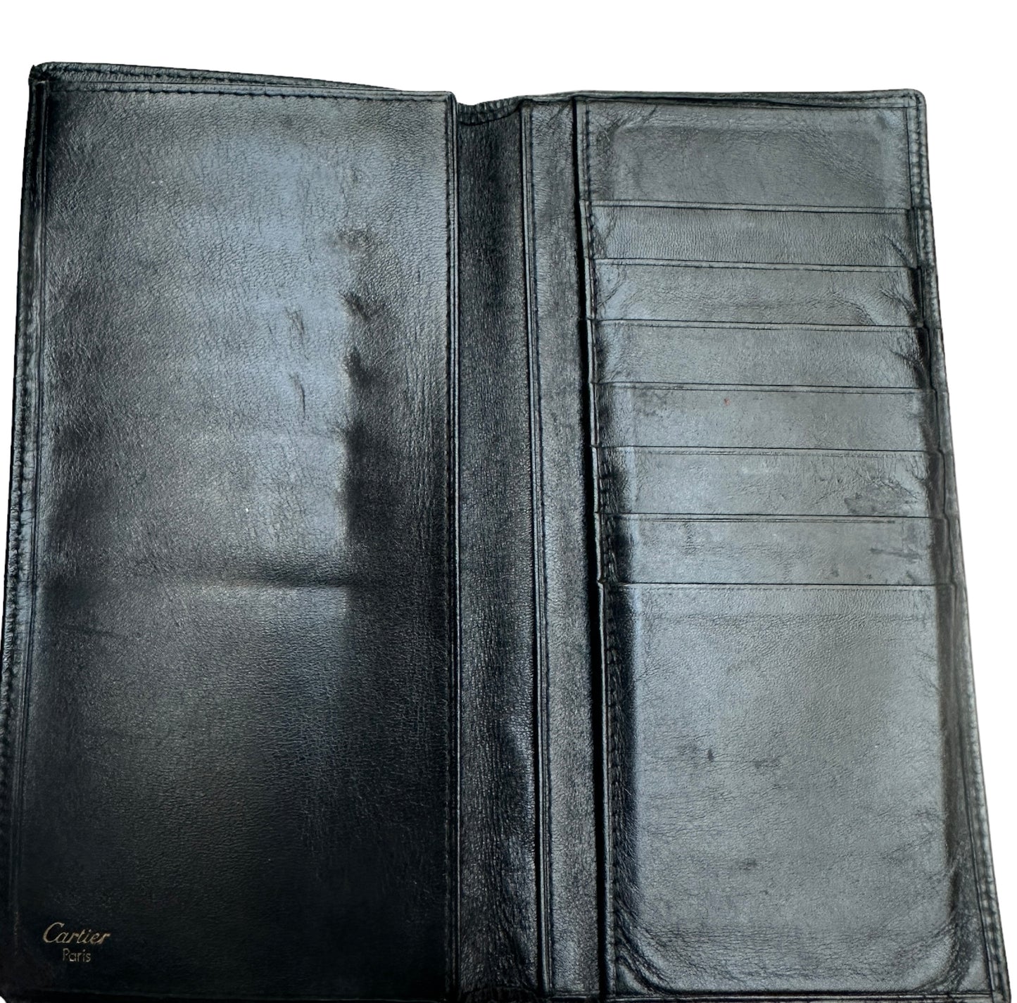 Black Vintage Leather Wallet