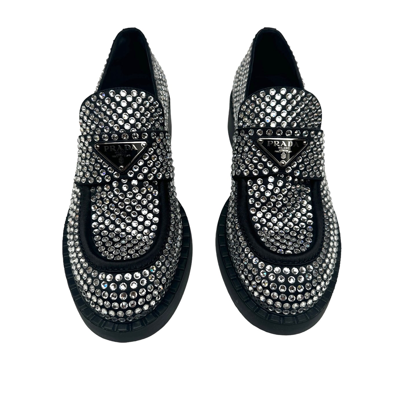 Crystal Embellished Loafers - 7.5