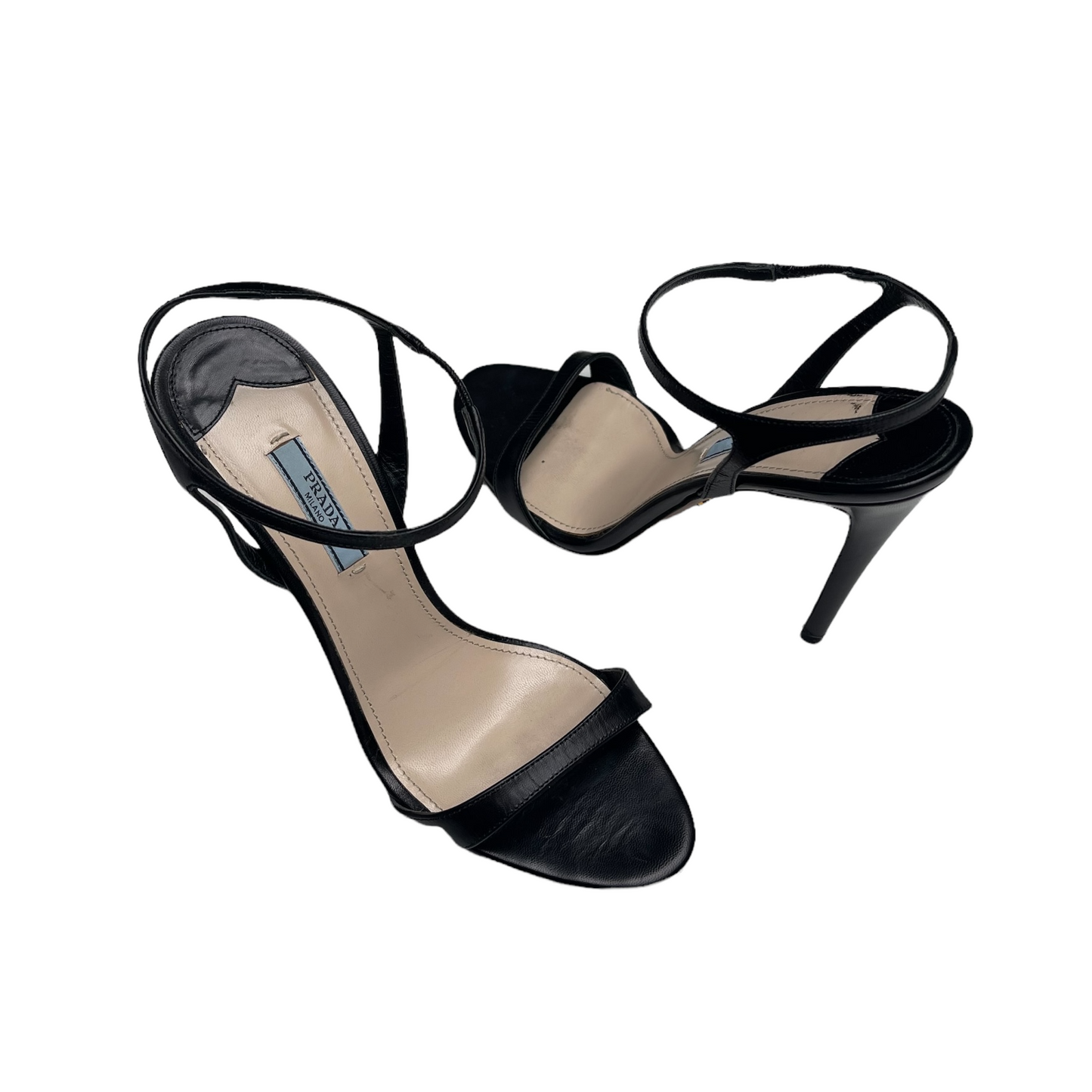 Black Leather Heels - 9