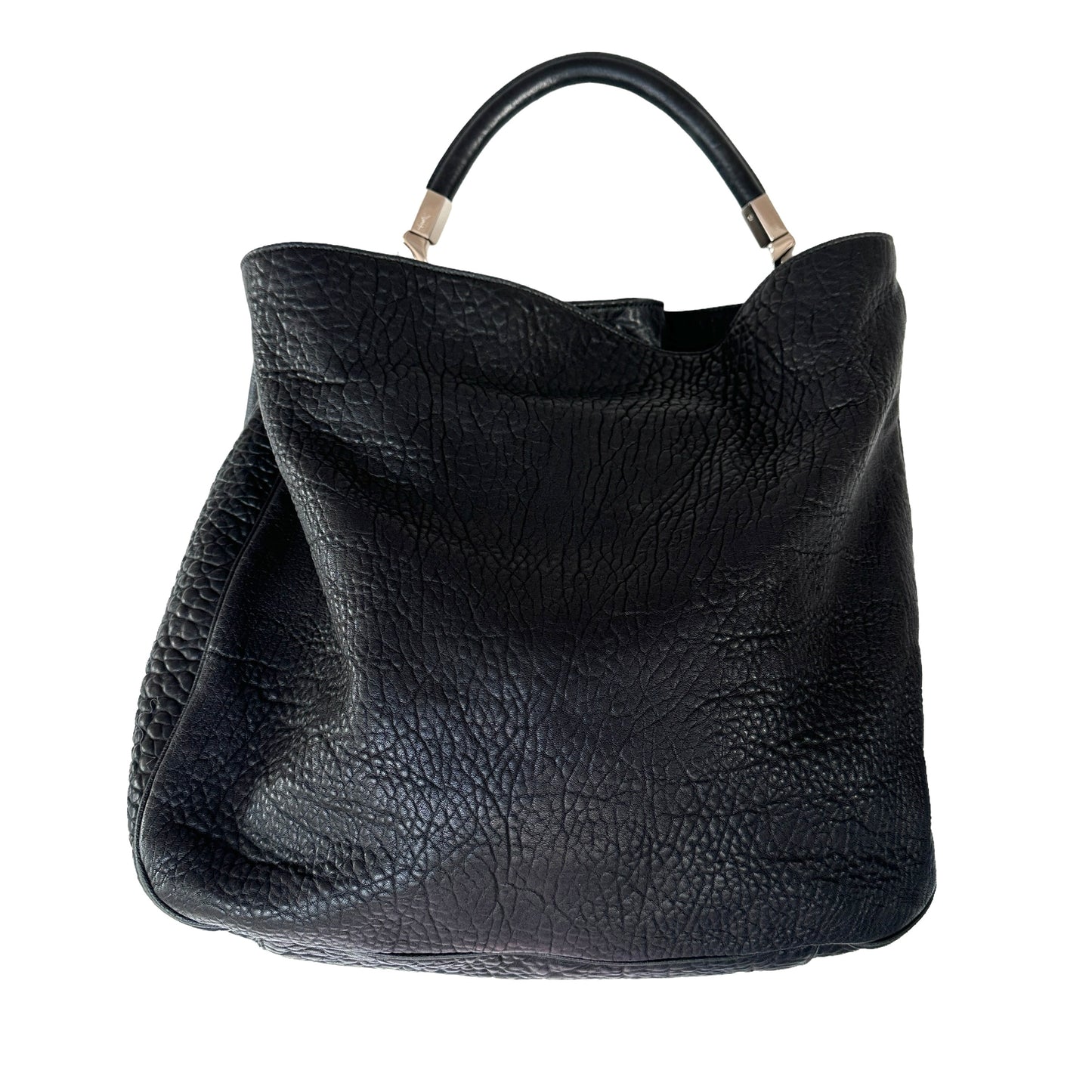Black Leather Hobo Bag