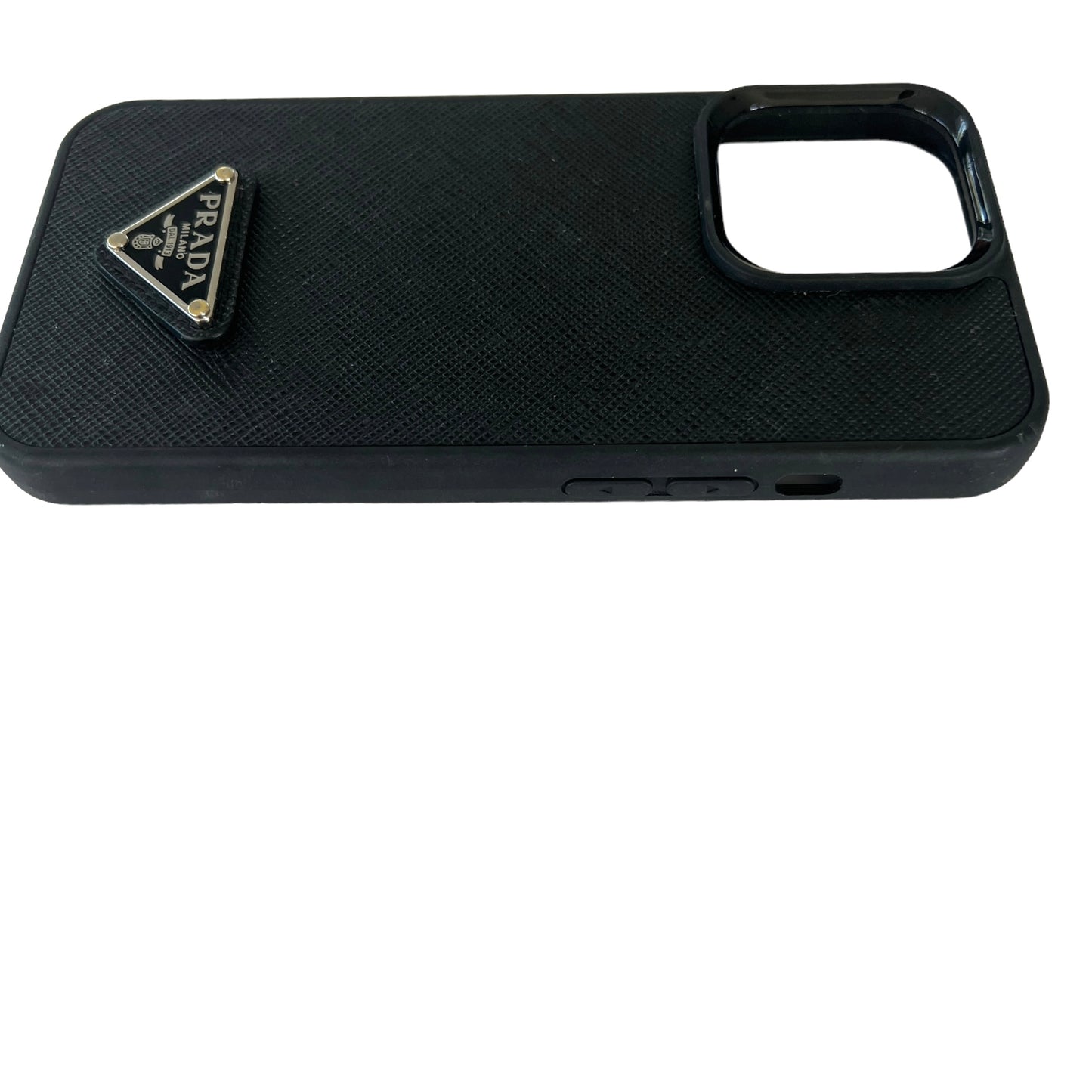 Black Saffiano iPhone 13 Pro Case