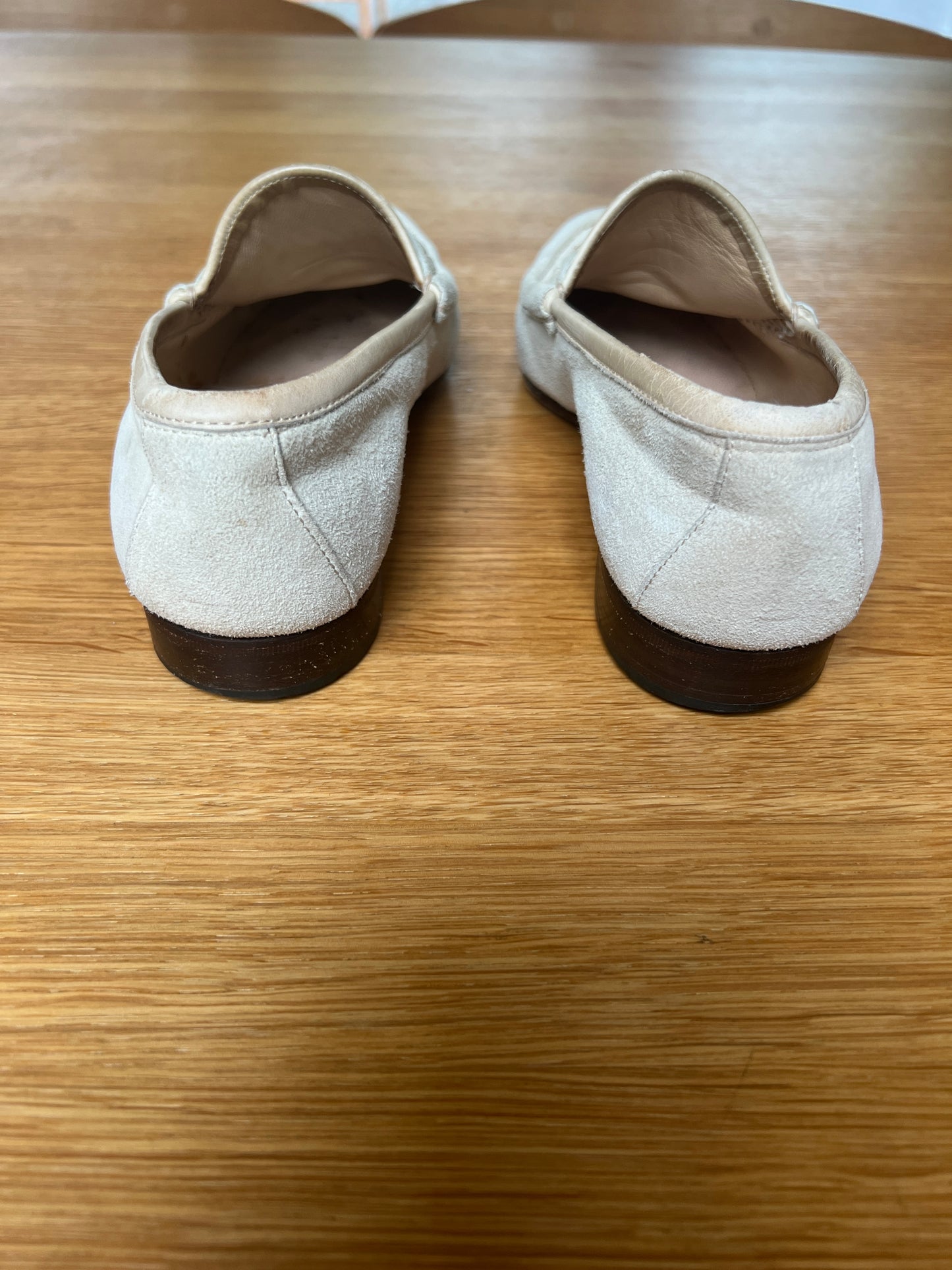 Beige Suede Loafers - 5.5