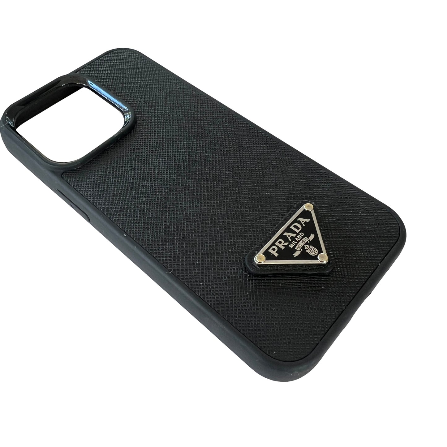 Black Saffiano iPhone 13 Pro Case