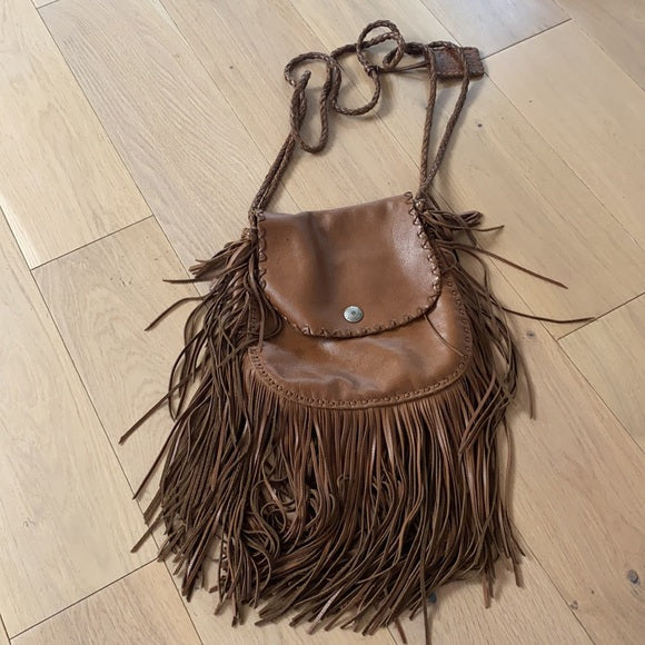 Brown Leather Crossbody Bag